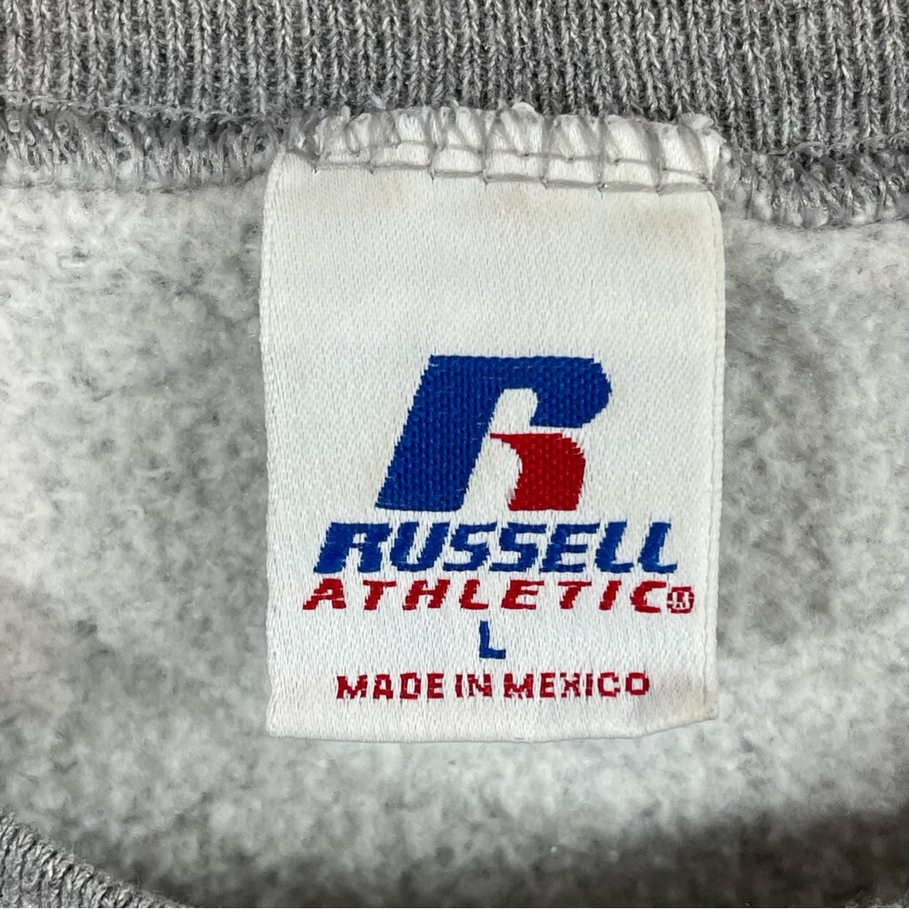 90’s Russell Athletic USA All Stars Crew Neck Sweat Shirt L Gray Red Blue - Picture 8 of 10